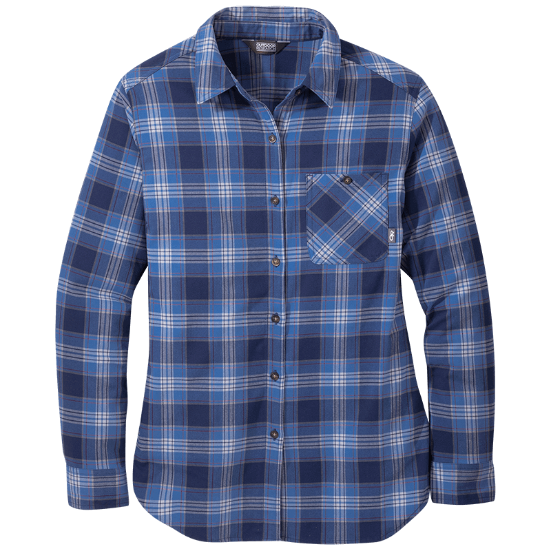 Blue colored checkered shirt with pocket